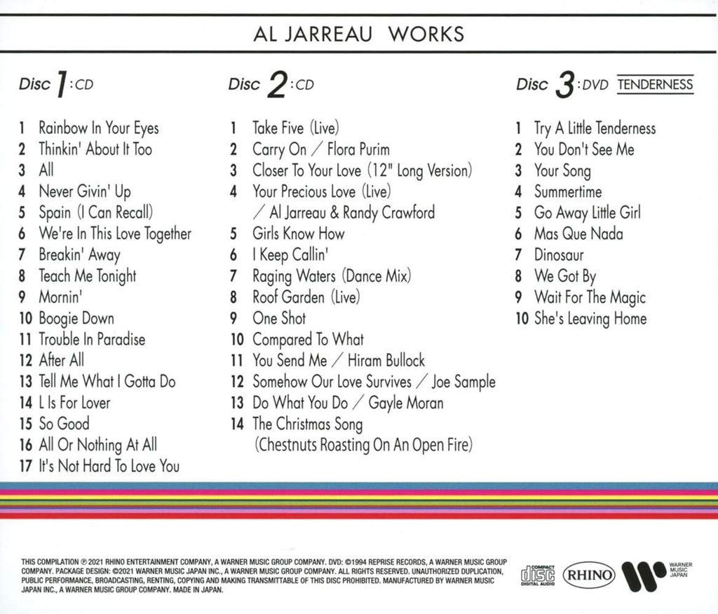 Al Jarreau - Al Jarreau Works 2CD + DVD From Japan New