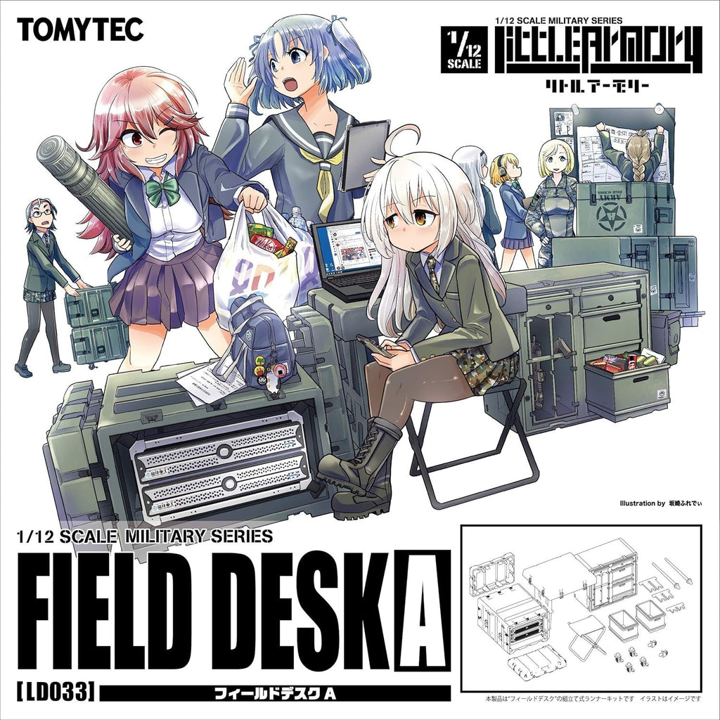 TOMYTEC Little Armory LD033 Field Desk A Plastic Model Kit 315377 NEW