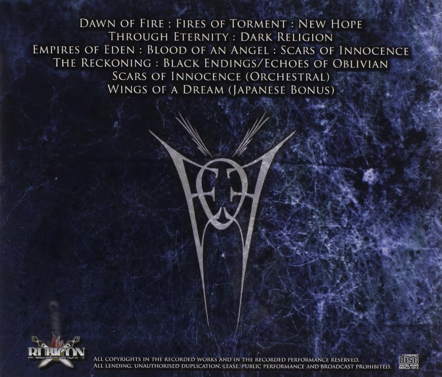 New EMPIRES OF EDEN Songs Of War And Vengeance+2 JAPAN CD