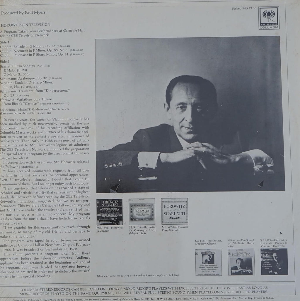 Horovitz on Television 1968 Ultimate Edition [3sacd Hybrid+DVD] New