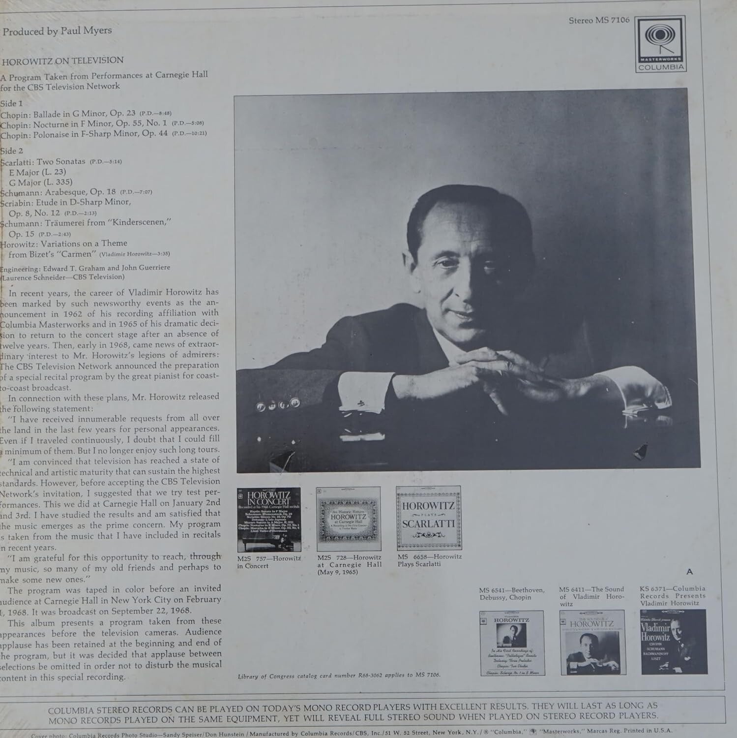 Horovitz on Television 1968 Ultimate Edition [3sacd Hybrid+DVD] New