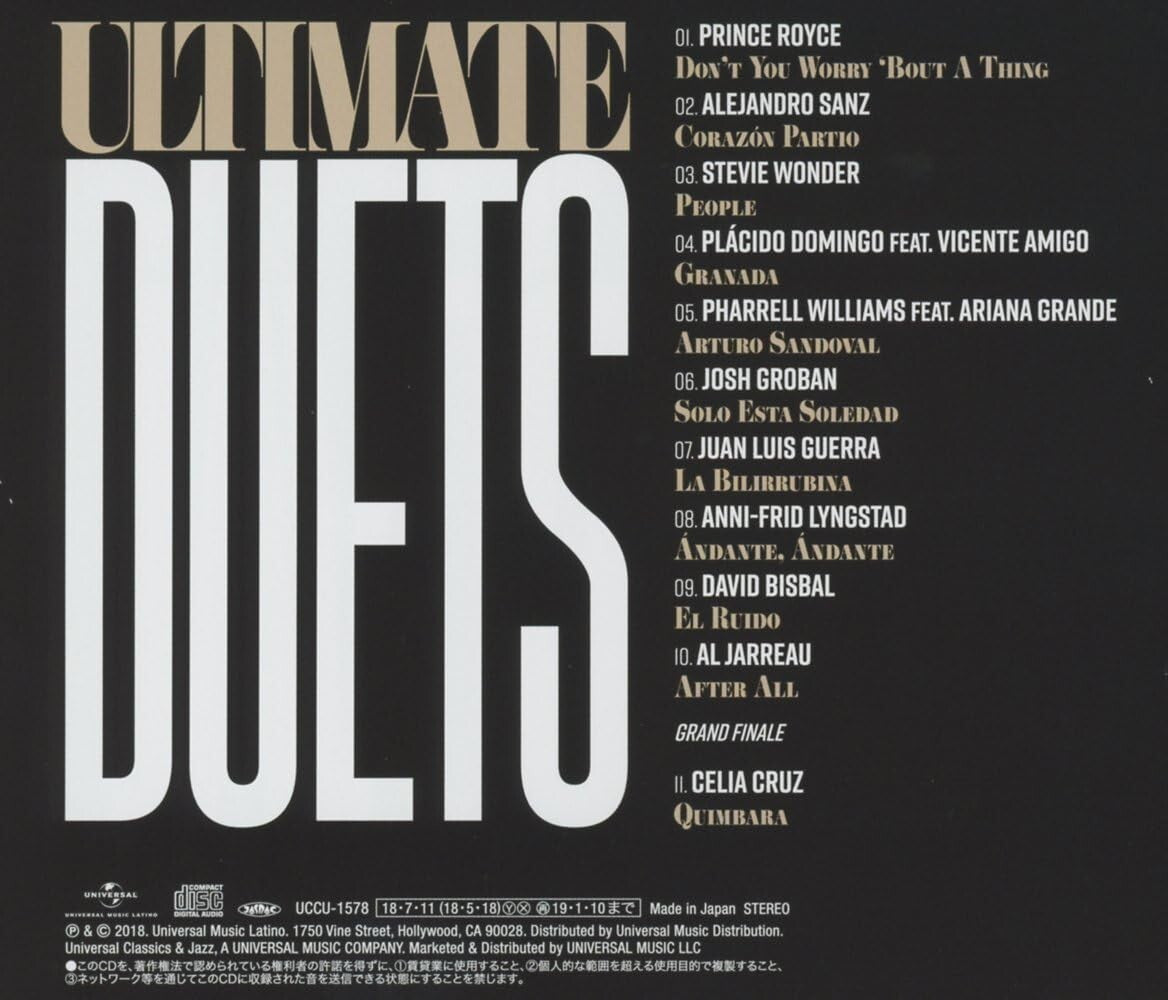 New ARTURO SANDOVAL-ULTIMATE DUETS-JAPAN CD