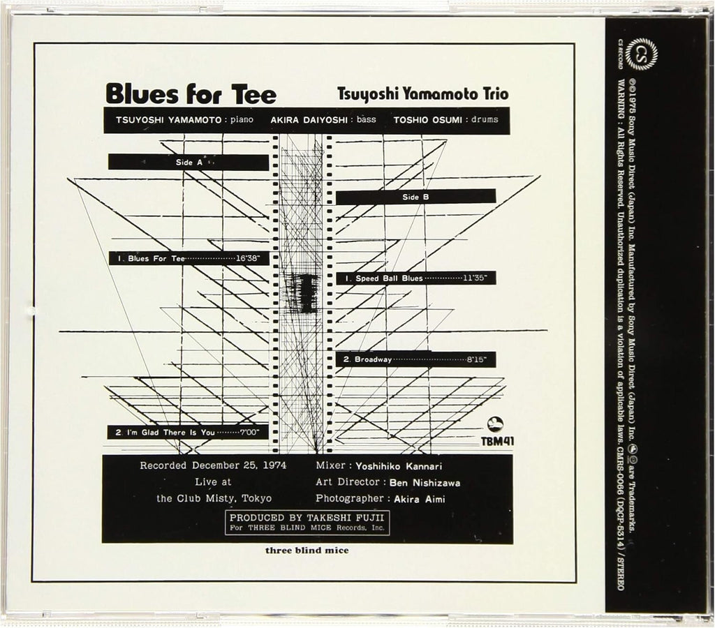 Tsuyoshi Yamamoto Trio Blues for Tee Japan Music CD* New
