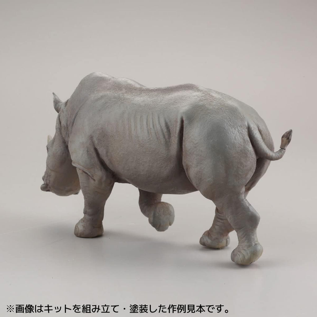 Kaiyodo Art Plastic ART PLA Zookeeper and White Rhino Set Unpainted New