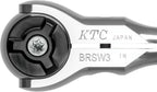 KYOTO TOOL (KTC) 9.5 sq. Swivel Ratchet Handle BRSW3 Silver NEW