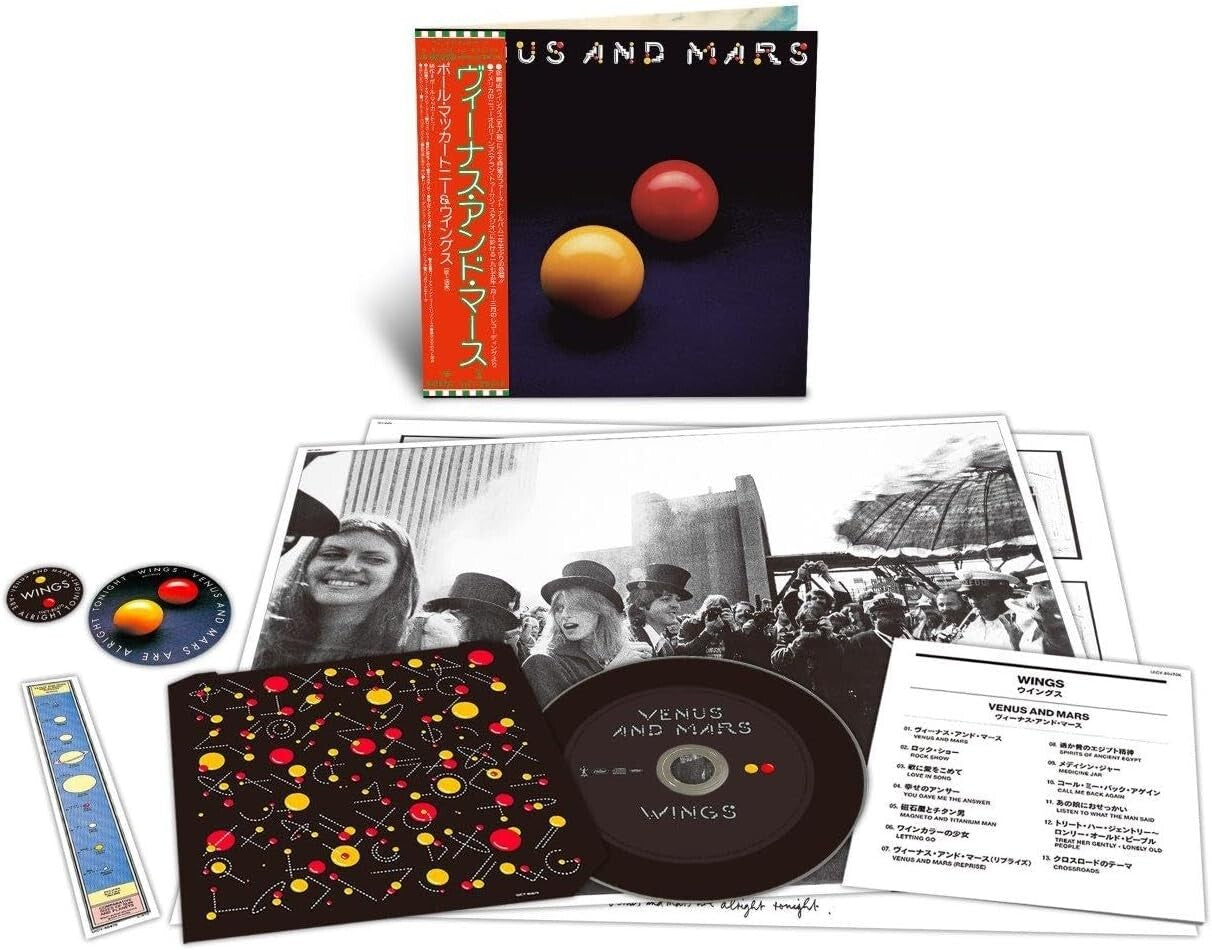 New PAUL MCCARTNEY & WINGS Venus And Mars 2024 JAPAN MINI LP SHM CD