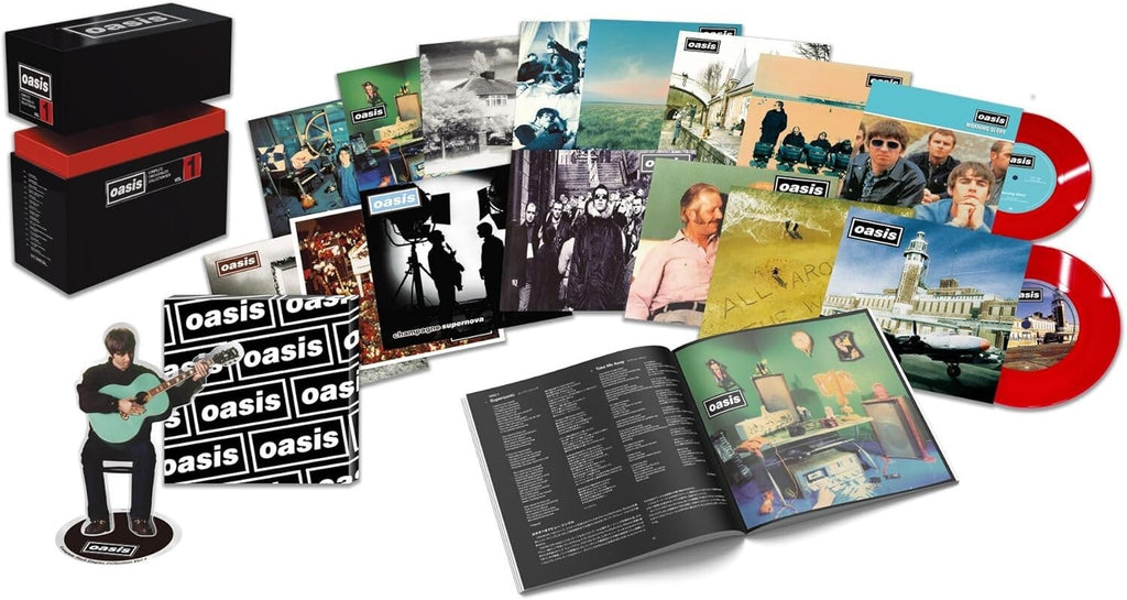 New Oasis Complete 7inch Single Collection BOX Vol. 1 Clear Red Color Vinyl 2024