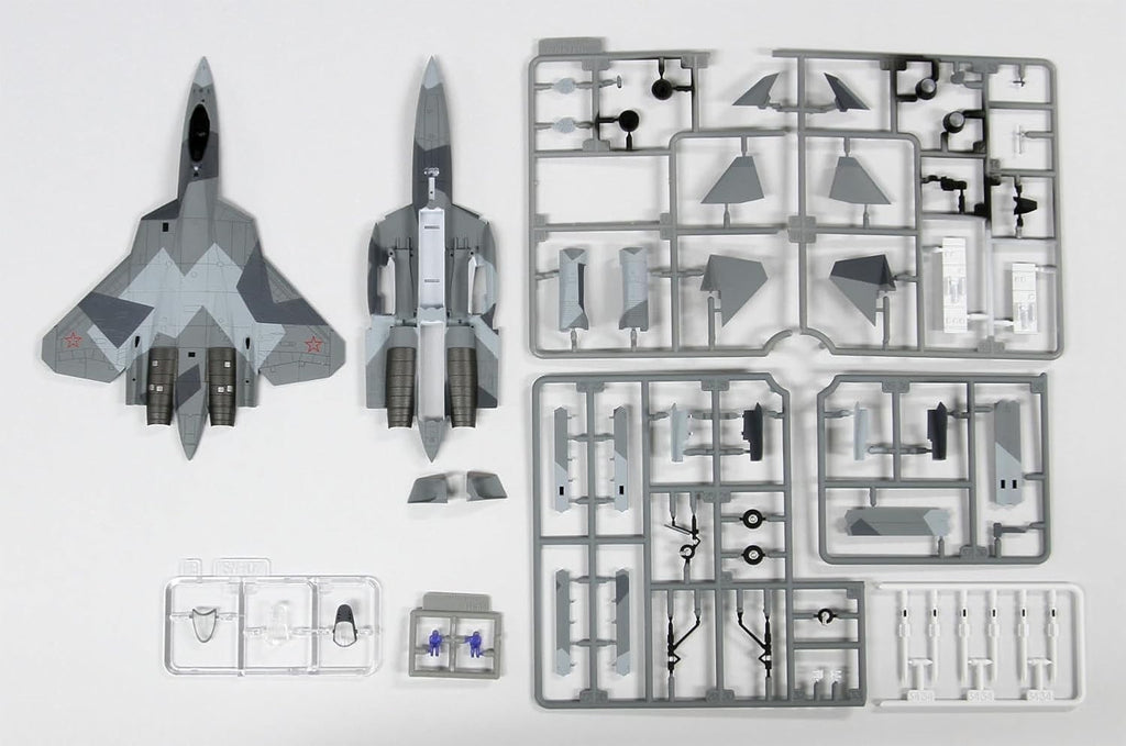 Pit Road 1/144 SNP Series Russian Fighter Aircraft Su-57 Painted Plastic NEW
