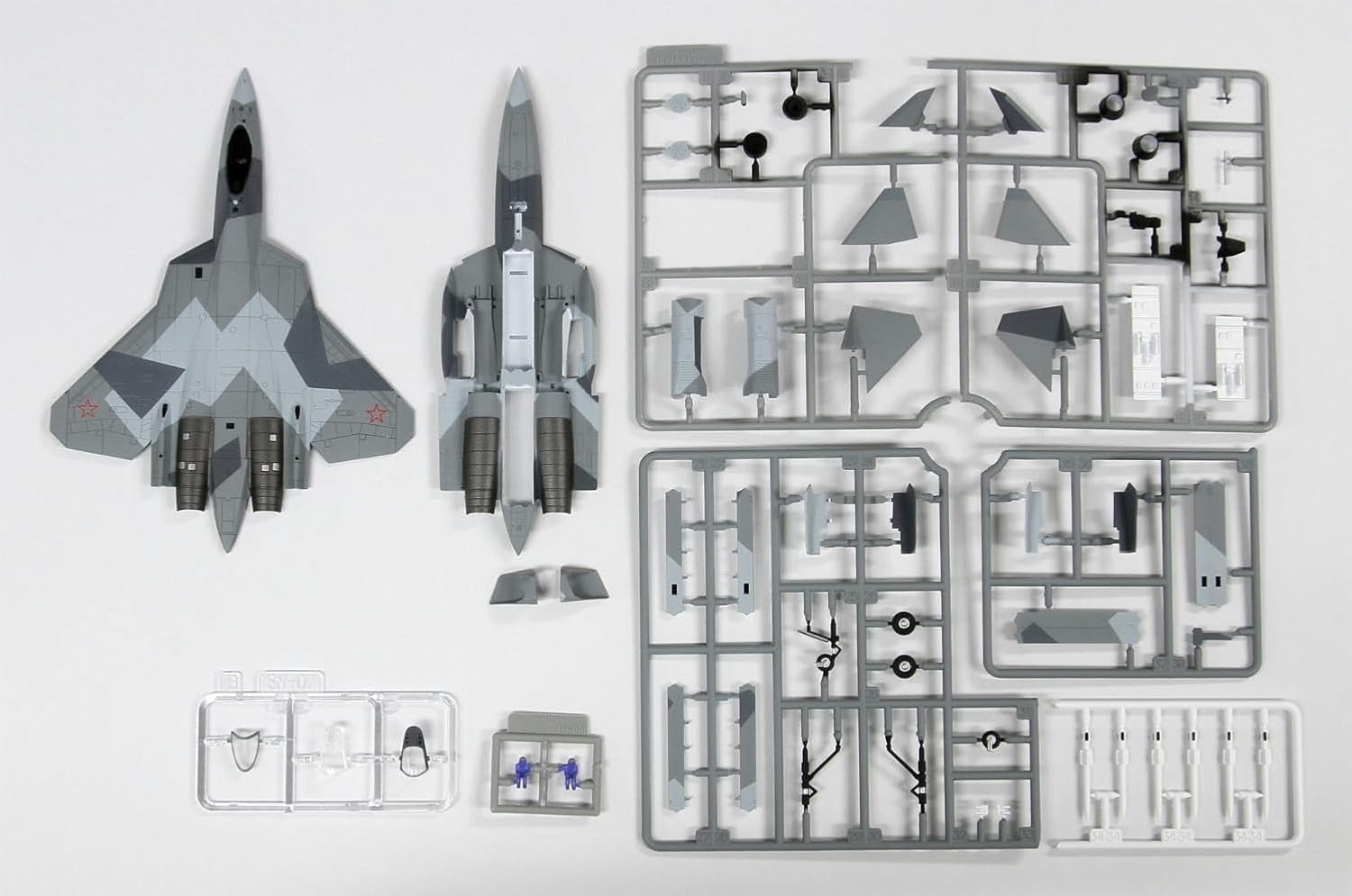 Pit Road 1/144 SNP Series Russian Fighter Aircraft Su-57 Painted Plastic NEW
