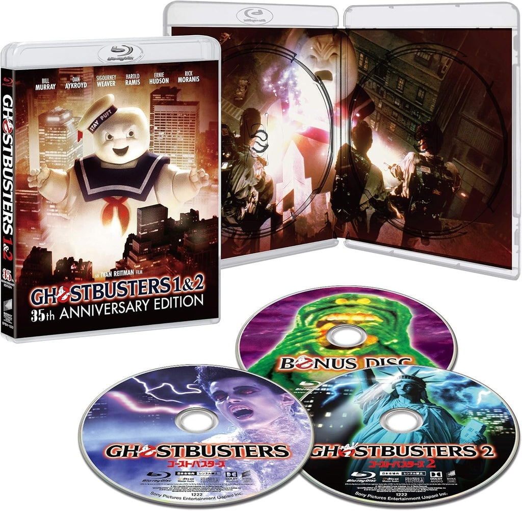 Blu-ray New Ghostbusters 1 & 2 35th Anniversary Edition 3 Blu-ray Japan