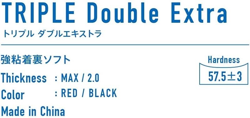 VICTAS Table Tennis Rubber TRIPLE Double Extra Inverted Soft Strong Adhesion NEW
