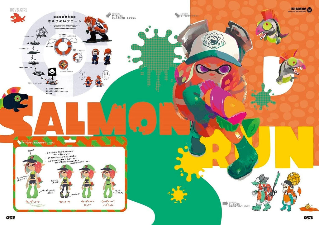 JAPAN Splatoon 2 Ikasu Artbook (Art book) NEW