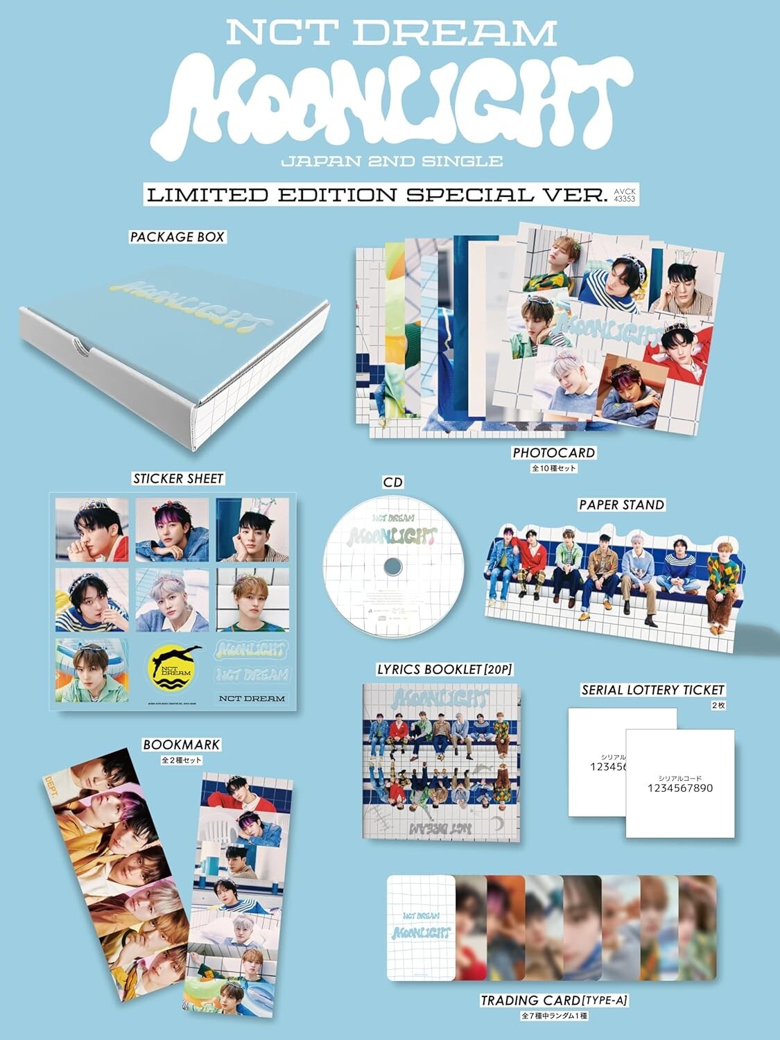 NCT DREAM Moonlight Limited Special Edition CD Japan 2nd Single NEW