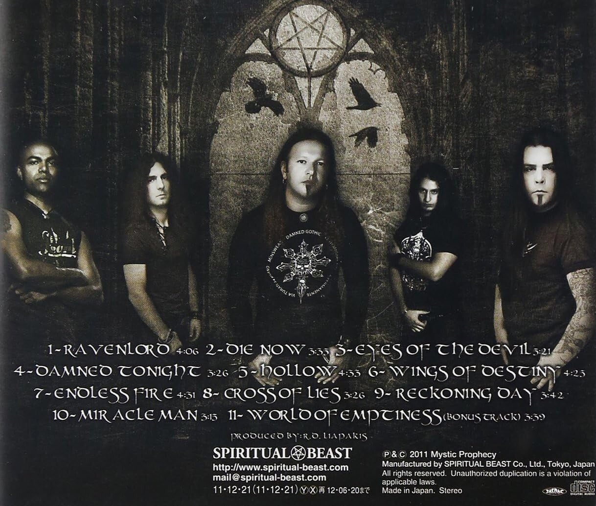 New Mystic Prophecy-Ravenlord-JAPAN CD