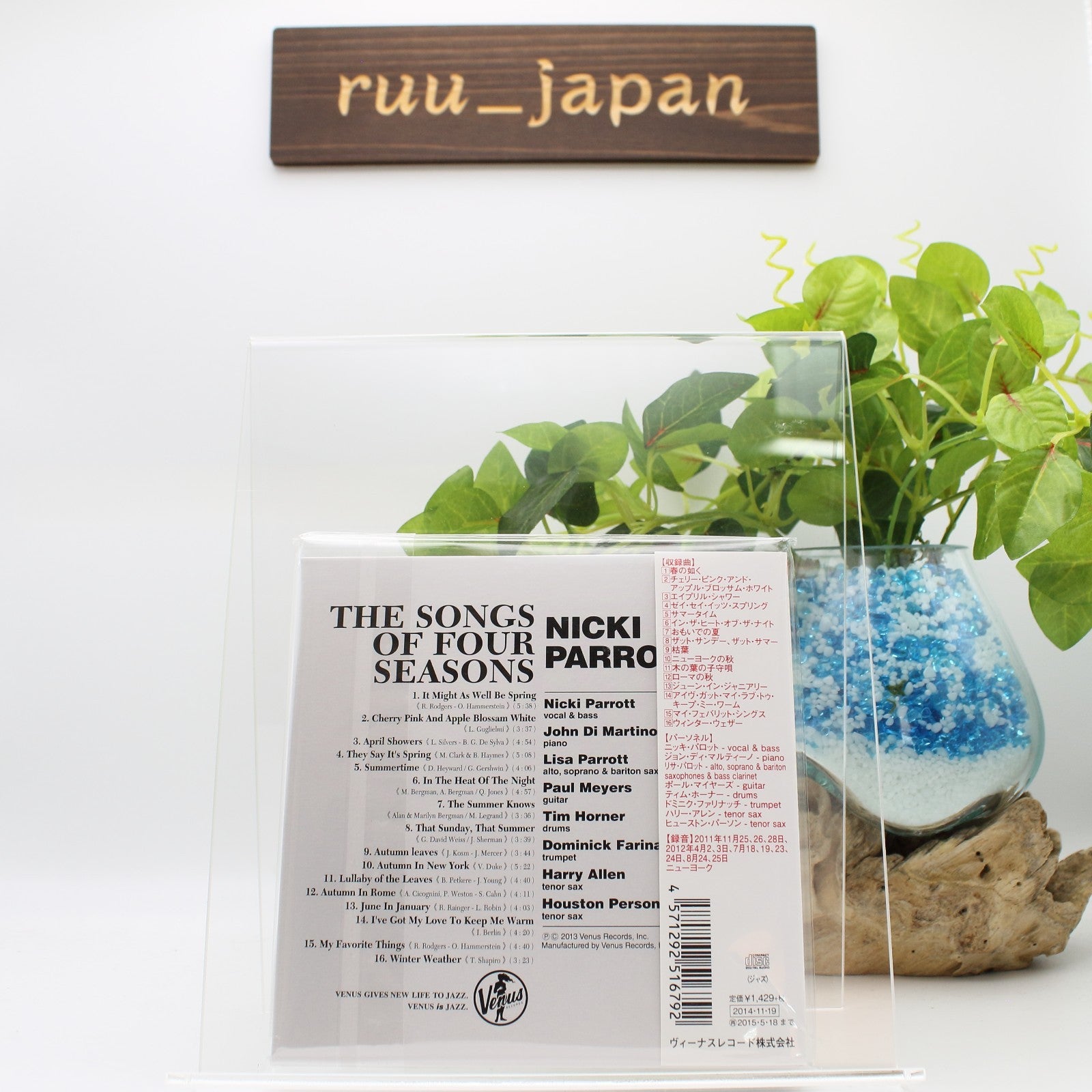 New Nicki Parrott Jazz Bass CD The Songs Of Four Seasons Paper Slv Japan OBI*