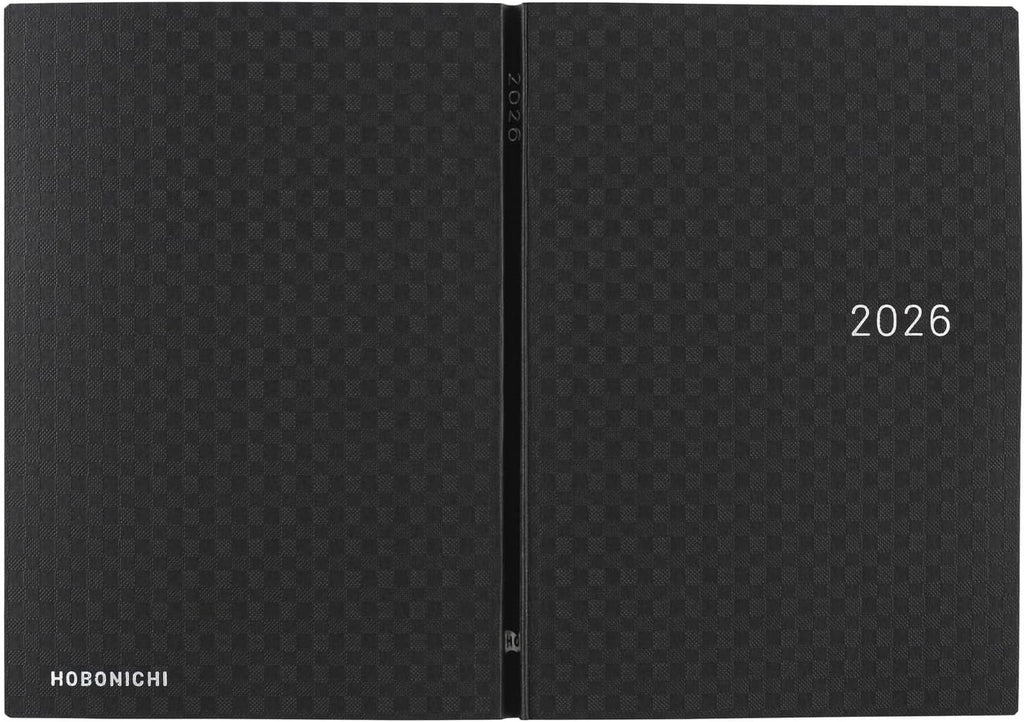 Hobonichi Techo 2026 HON Paper Series/Black Gingham A6 NEW