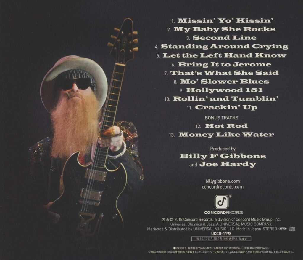 2018 JAPAN SHM CD BILLY GIBBONS ZZ Top THE BIG BAD BLUES WITH BONUS TRACKS New