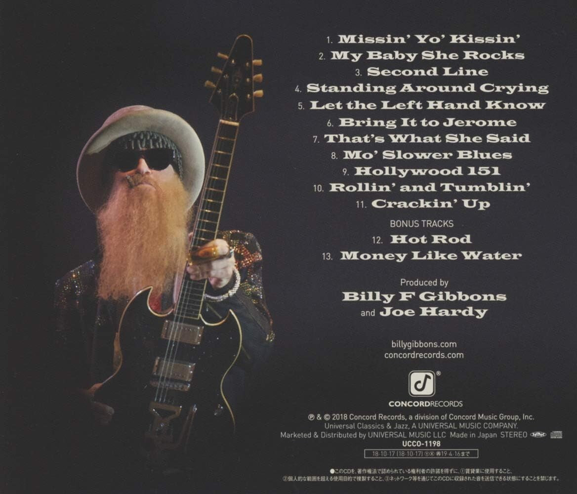 2018 JAPAN SHM CD BILLY GIBBONS ZZ Top THE BIG BAD BLUES WITH BONUS TRACKS New