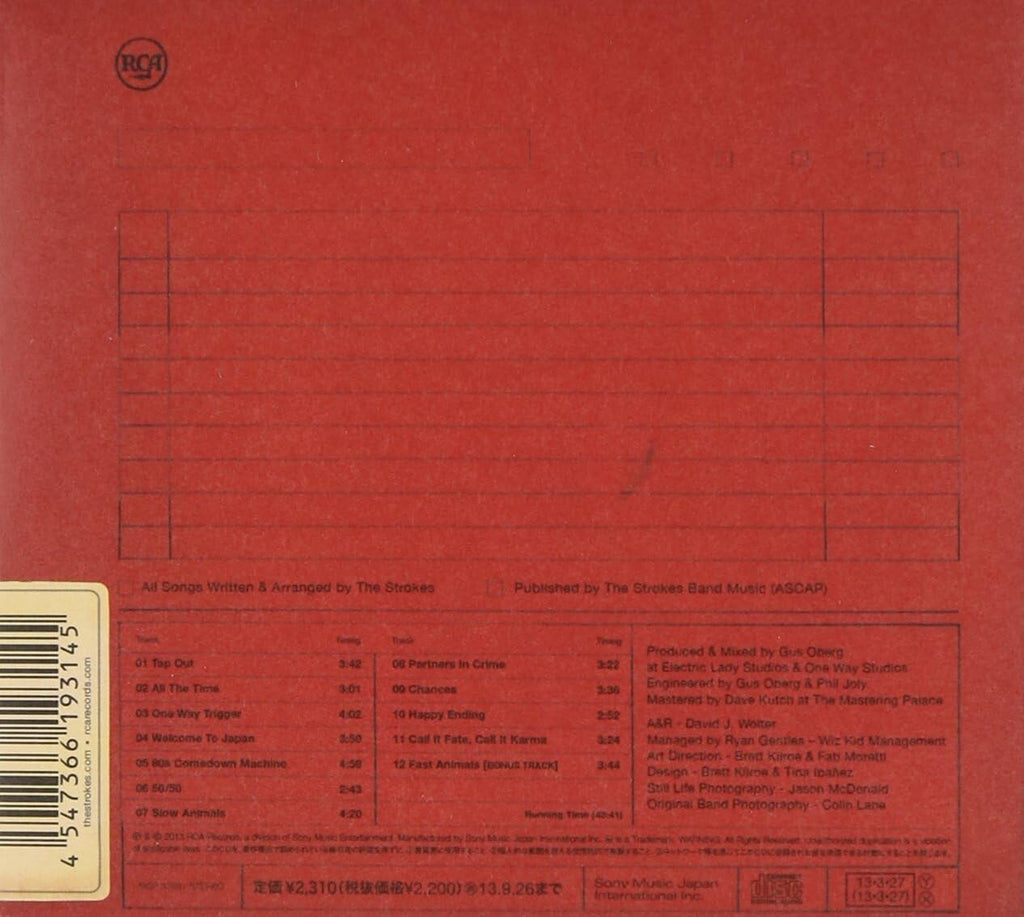 Comedown Machine  RCA The Strokes CD New from Japan