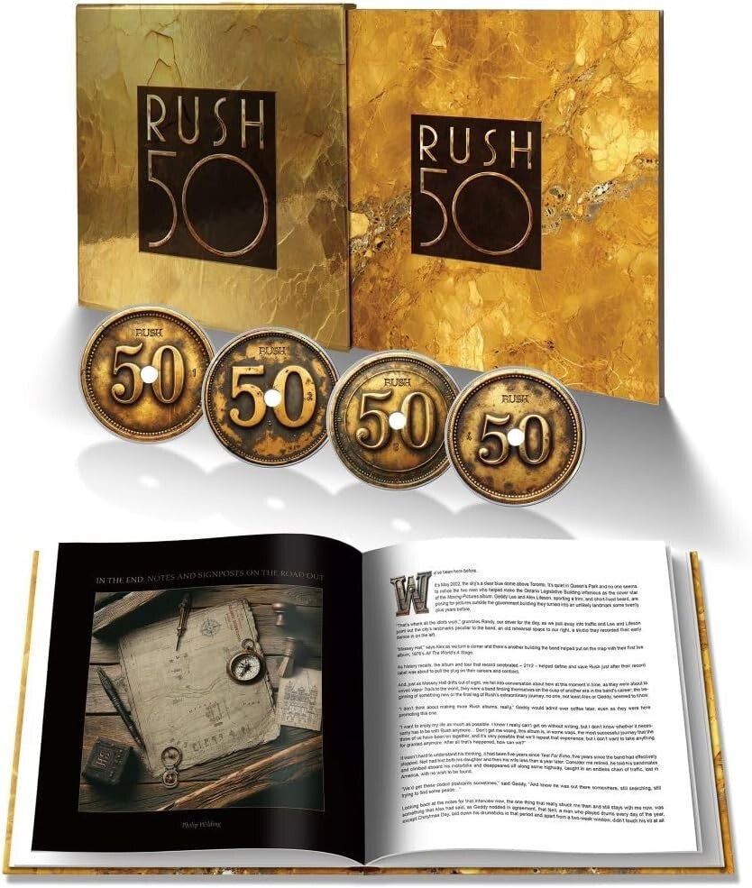 New RUSH 50 Deluxe 4CD Edition SHM-CD Box Japan Limited