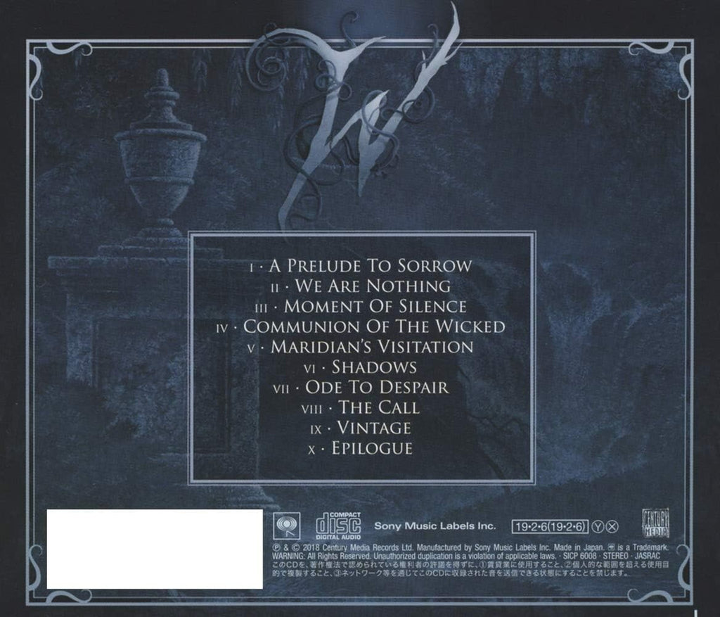 New 2019 WITHERFALL PRELUDE TO SORROW with Bonus Tracks  JAPAN CD