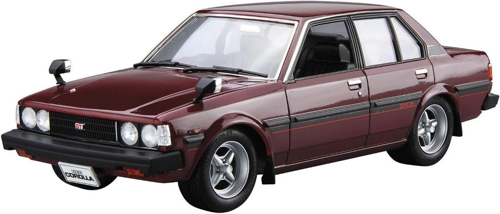 AOSHIMA 1/24 The Model Car Series No. 71 Toyota E71/70 Corolla Sedan GT/DX NEW