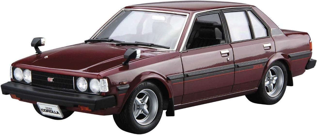 AOSHIMA 1/24 The Model Car Series No. 71 Toyota E71/70 Corolla Sedan GT/DX NEW