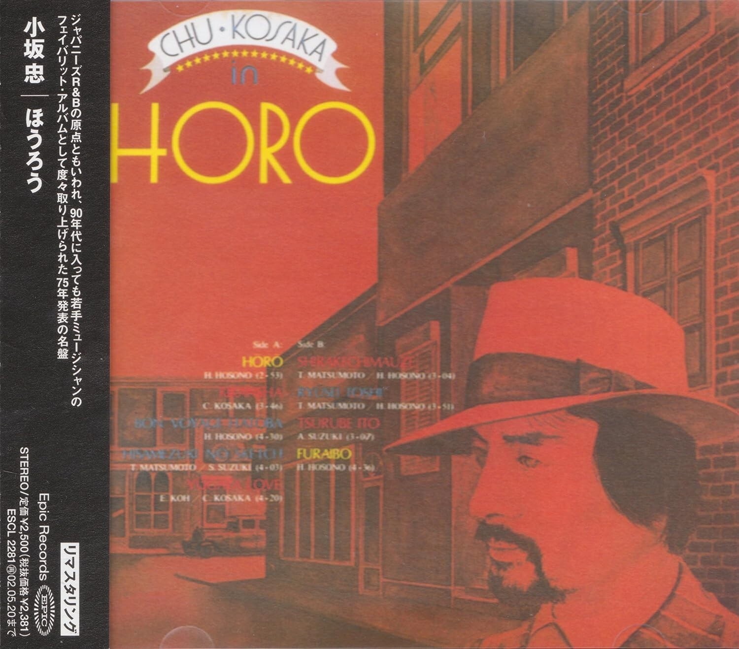Chu Kosaka / Horo 1975 CD Remaster Japan City Pop Haruomi Hosono New