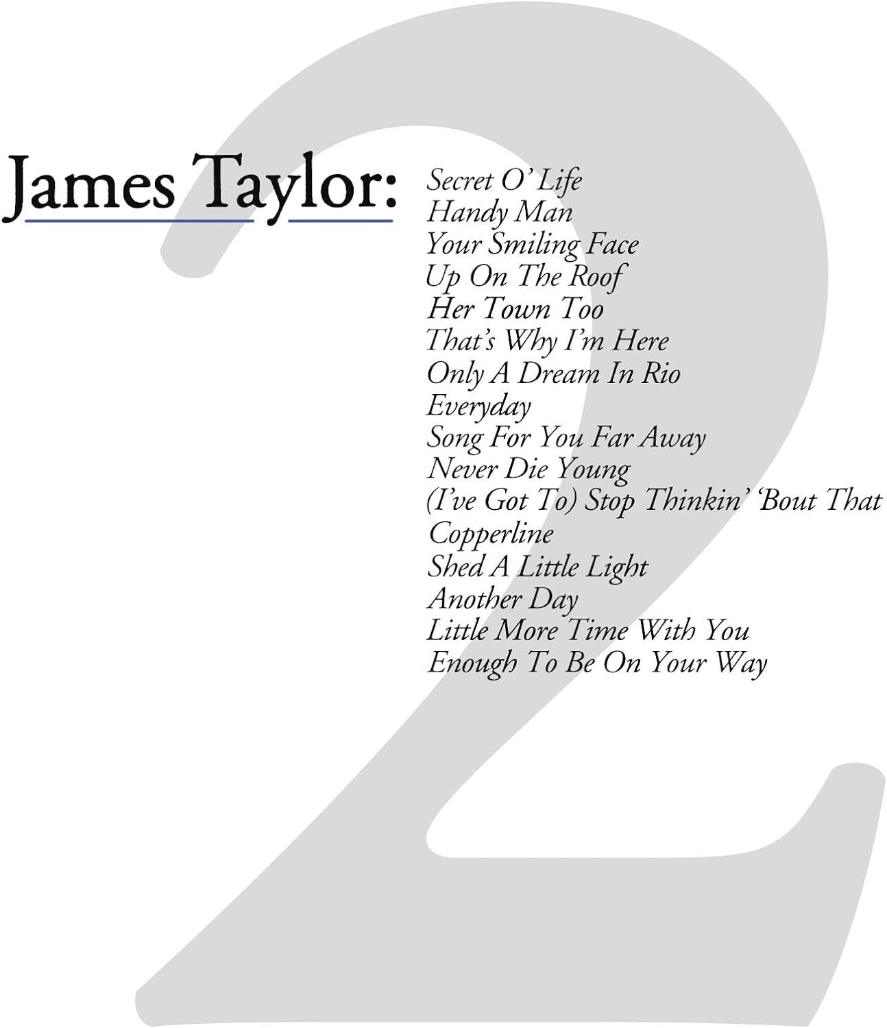2024 DIGITAL REMASTER JAMES TAYLOR GREATEST HITS VOL. 2  JAPAN BLU-SPEC CD NEW