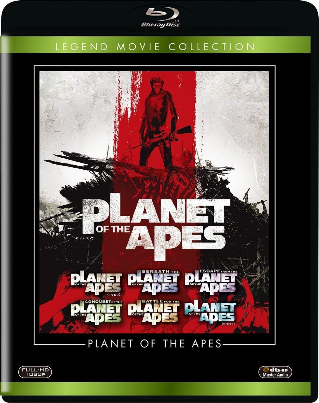 PLANET OF THE APES Blu-ray Collection (6 disc) FXXZ-35075 from Vol.1 New