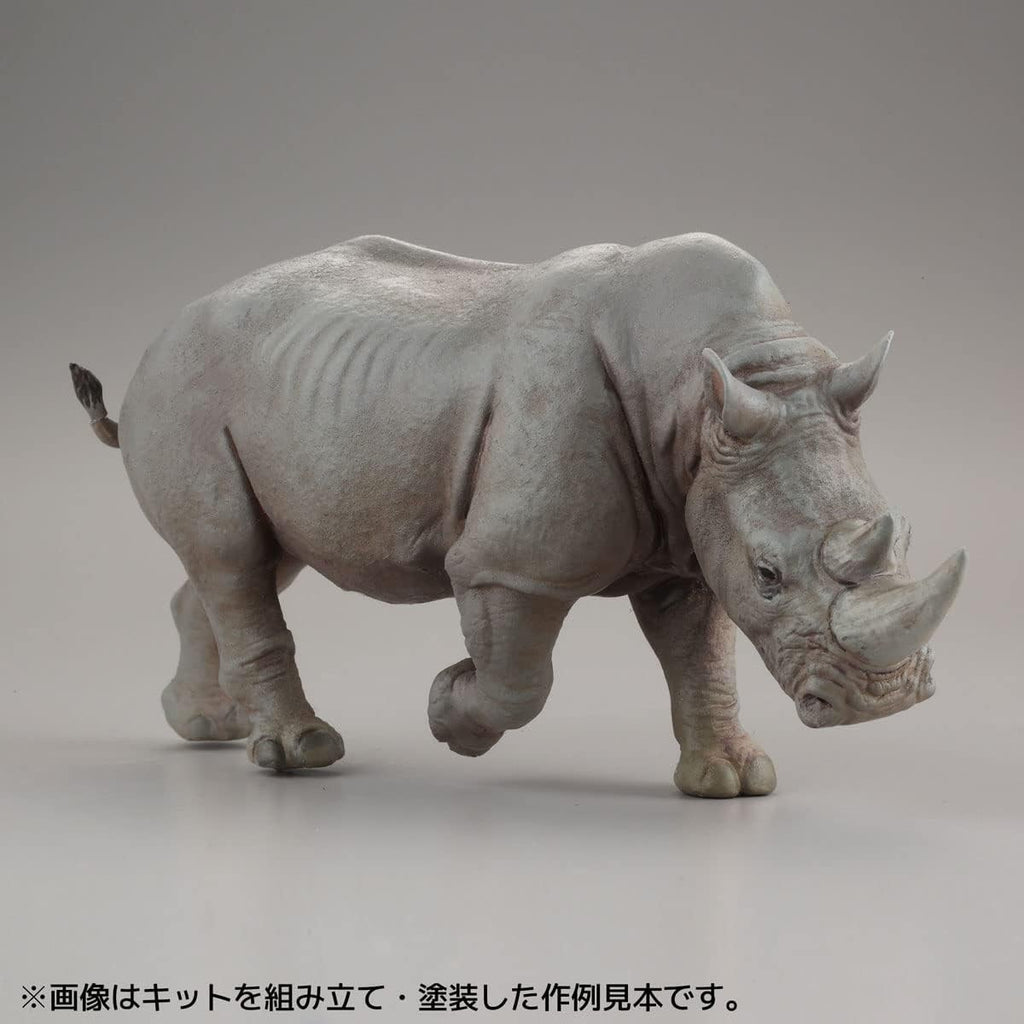Kaiyodo Art Plastic ART PLA Zookeeper and White Rhino Set Unpainted New