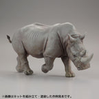 Kaiyodo Art Plastic ART PLA Zookeeper and White Rhino Set Unpainted New