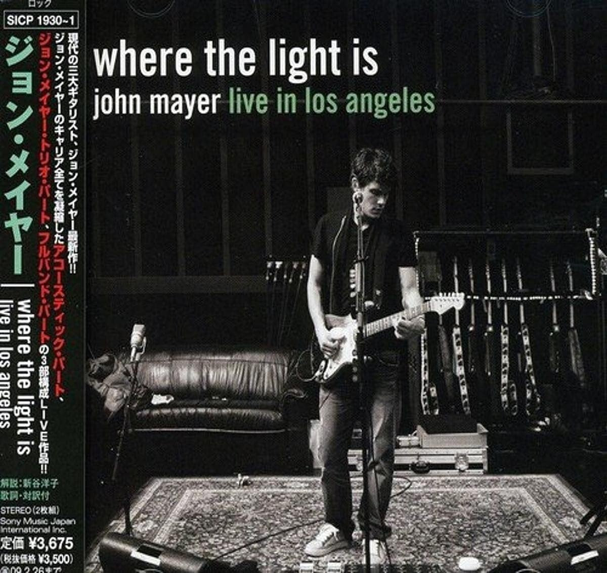 New John Mayer 2CD Where The Light Is Live In Los Angels Japan OBI