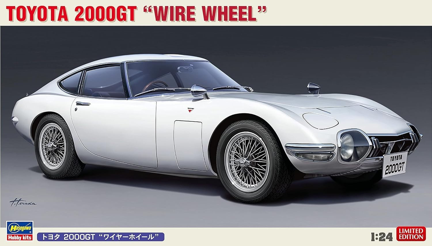 Hasegawa 20617 1/24 Toyota 2000GT Wire Wheel Plastic Model NEW