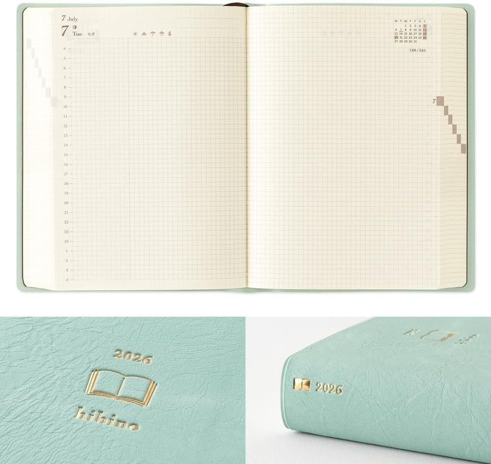 Midori Hibino 2026 Planner A6 Daily Snubbull Green 22400006 Starts December NEW