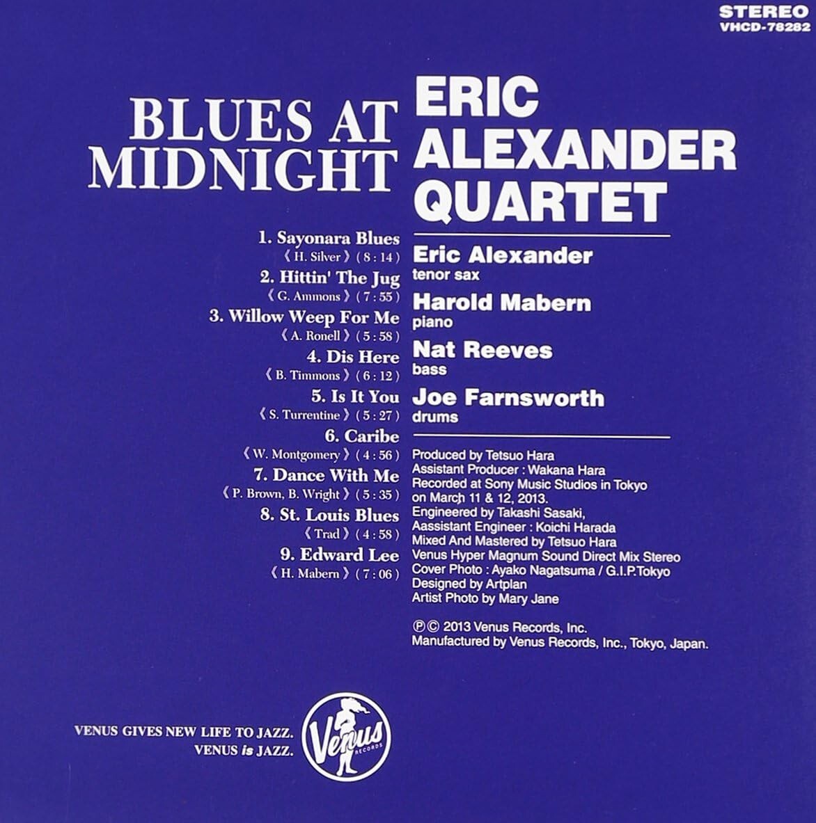New Eric Alexander Quartet Jazz CD Blues At Midnight Paper Slv Japan OBI*