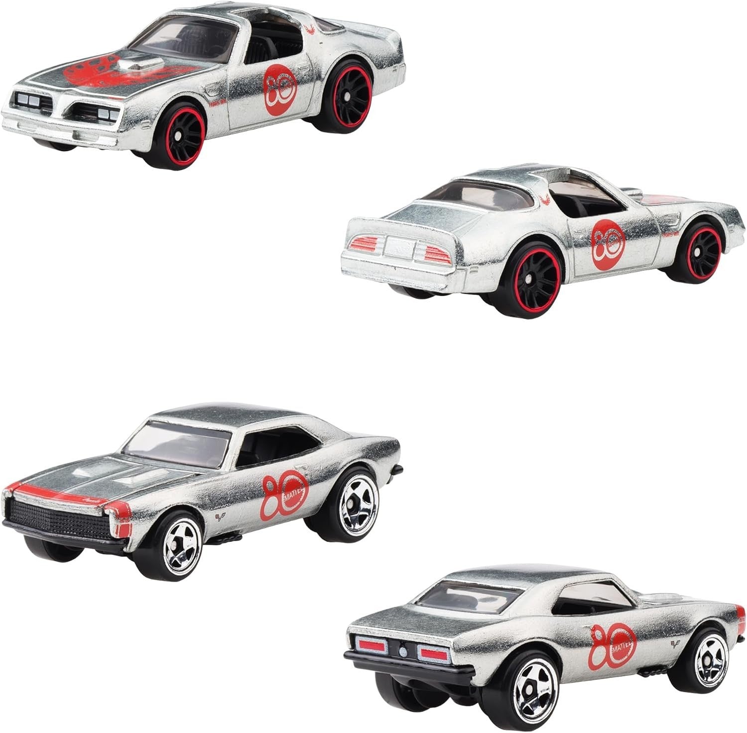 Hot Wheels Mattel 80th Anniversary 7-Pack Vehicle Toys 7 Mini Cars Metal NEW