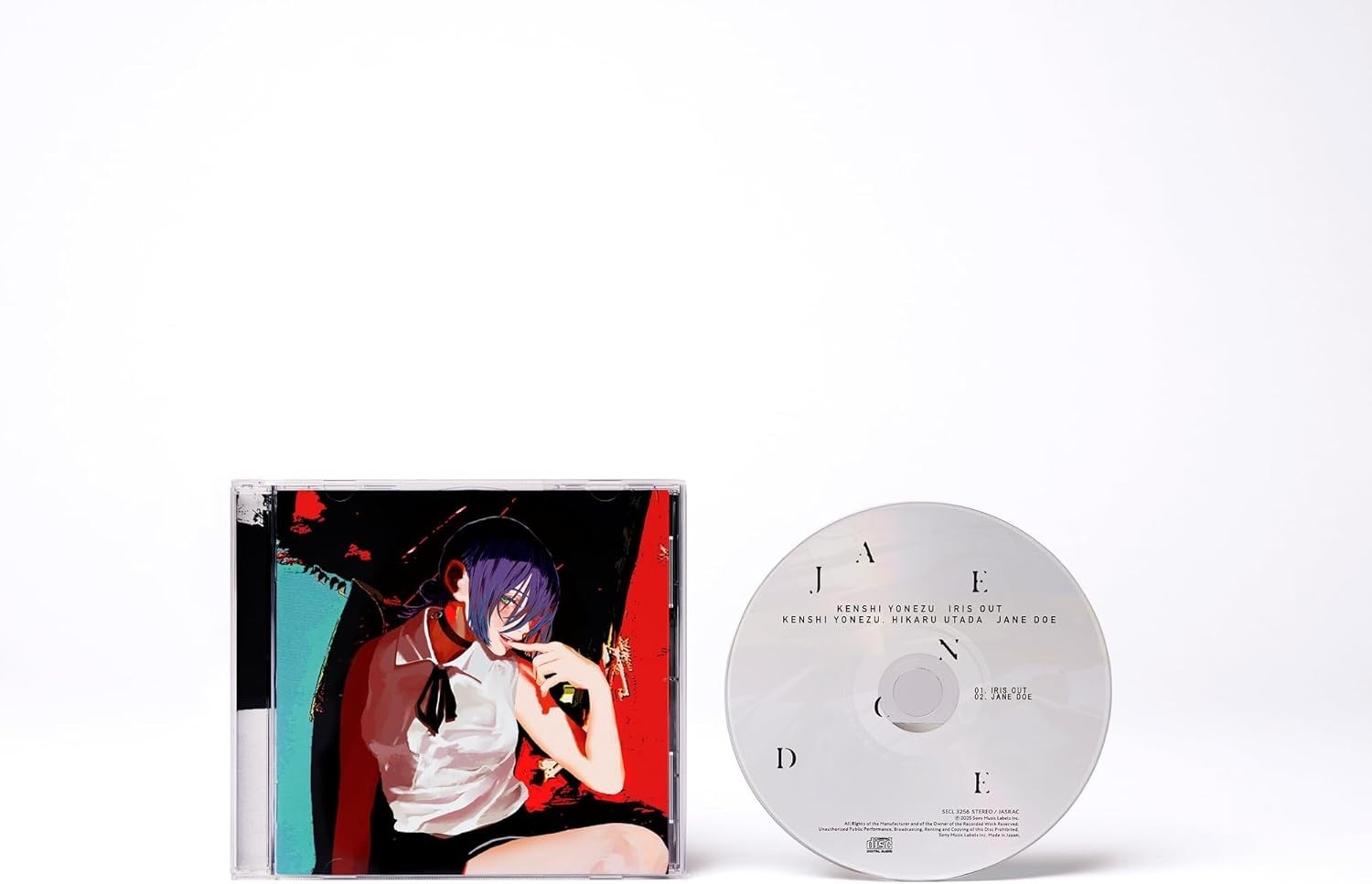 IRIS OUT / JANE DOE Japan Standard Edition Kenshi Yonezu Music Chainsaw Man CD