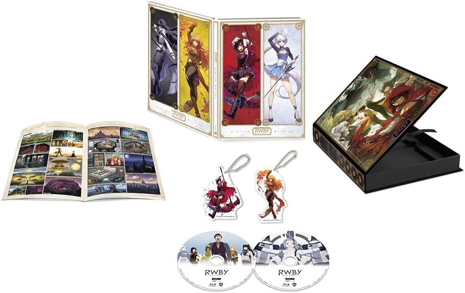 RWBY Volume 6 Limited Edition Blu-ray Booklet Ruby & Yang Acrylic Keychains new