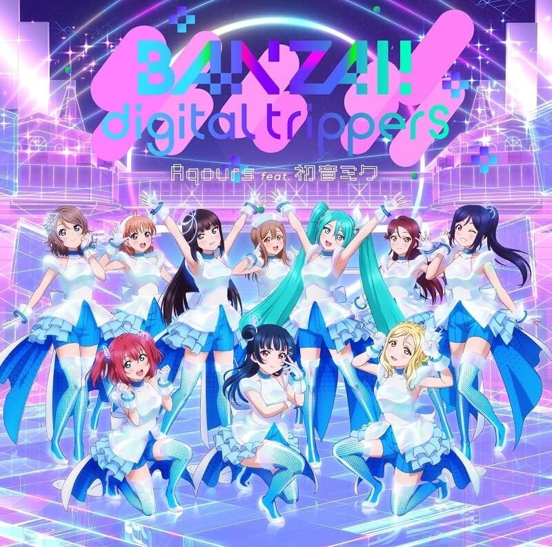 New BANZAI digital trippers Aqours feat Miku Hatsune Love Live Sunshine CD DVD