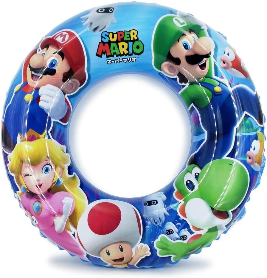 Super Mario Luigi Yoshi 70cm Swim Ring Pool Accessory NEW
