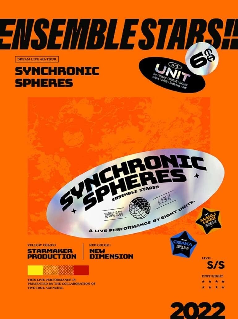 Ensemble Stars DREAM LIVE 6th Tour Synchronic Spheres Blu-ray CD Japan NEW