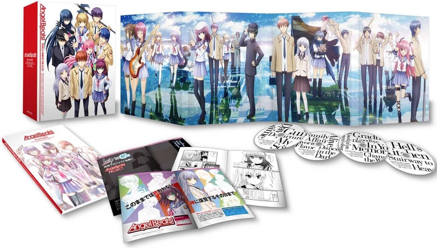 Aniplex Angel Beats Blu-ray BOX Limited Edition 4 discs New