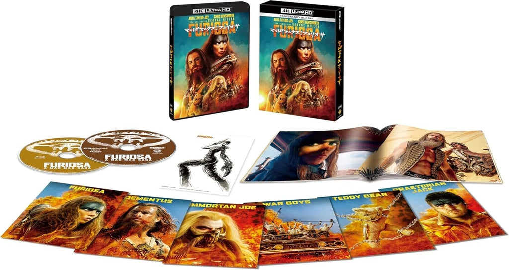Furiosa A Mad Max Saga 4K ULTRA HD & Blu-ray Set w/ Booklet & Character Card New