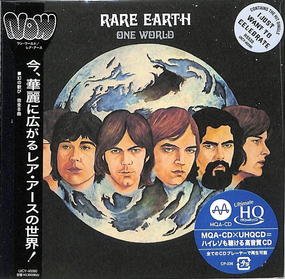 RARE EARTH ONE WORLD WITH BONUS TRACK  JAPAN MQA UHQ MINI LP CD HI-RES AUDIO NEW