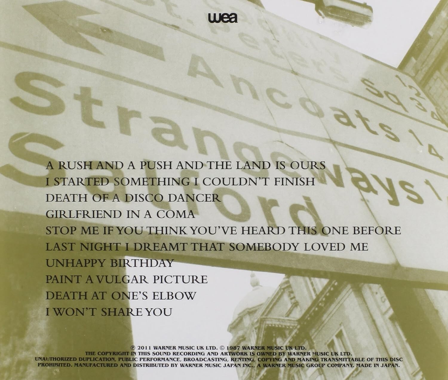 CD New The Smiths Strangeways, Here We Come Japan OBI