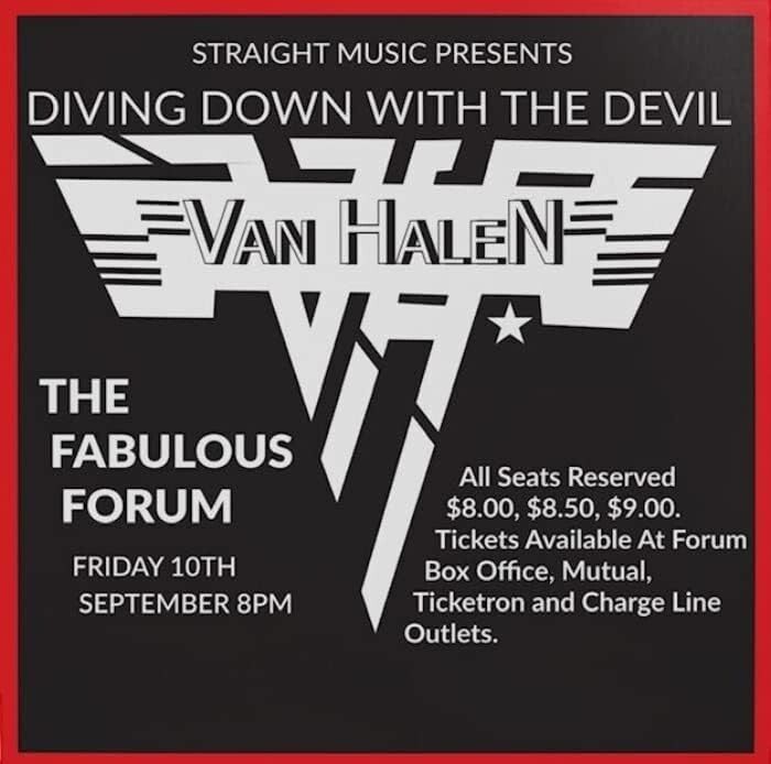 New VAN HALEN-Diving Down With The Devil- Live At The La Forum 1982-JAPAN 2 CD