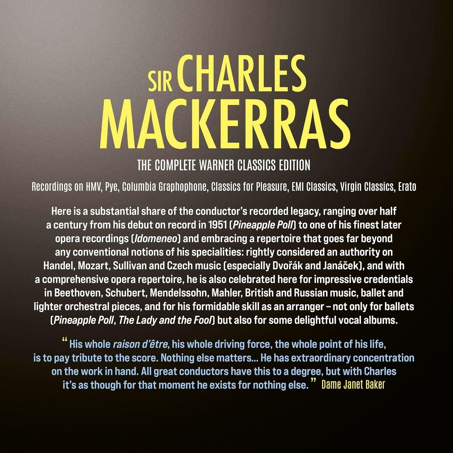 Warner Classics Complete Recording Collection Charles Mackerras [CD Album] NEW