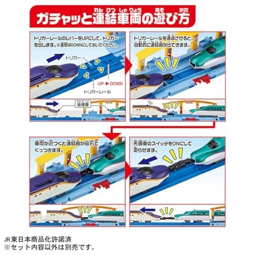 Takara Tomy Plarail E8 Series Shinkansen &amp E5 Series Shinkansen Gachatto New