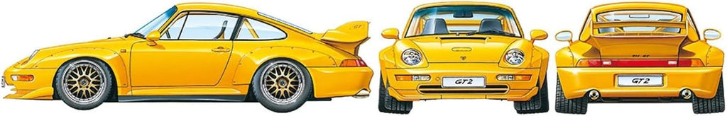 Tamiya 24247 Model Car Porsche GT2 at 1:24 Scale White NEW